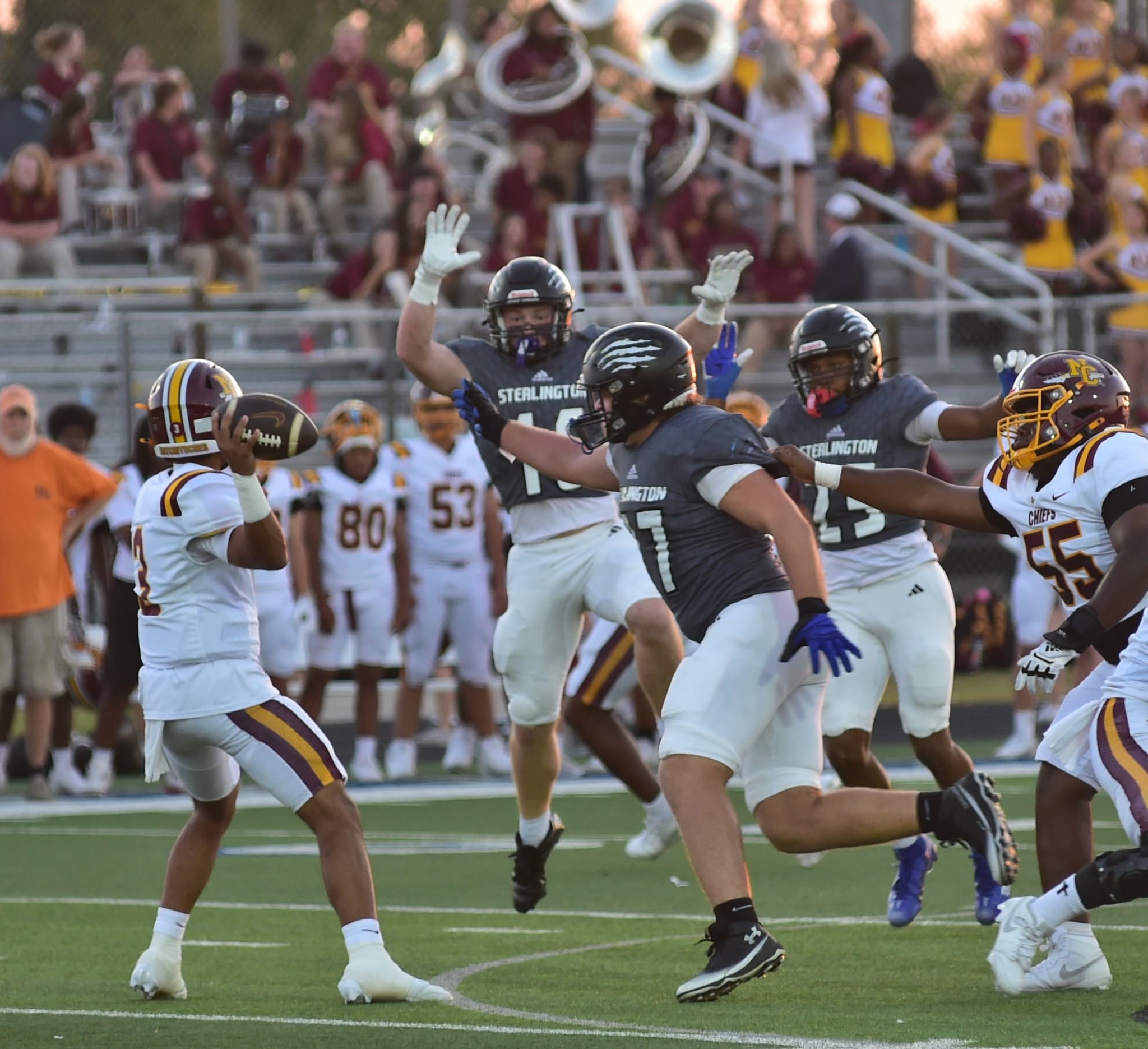 Ashton Bradford football photo: Defensive action